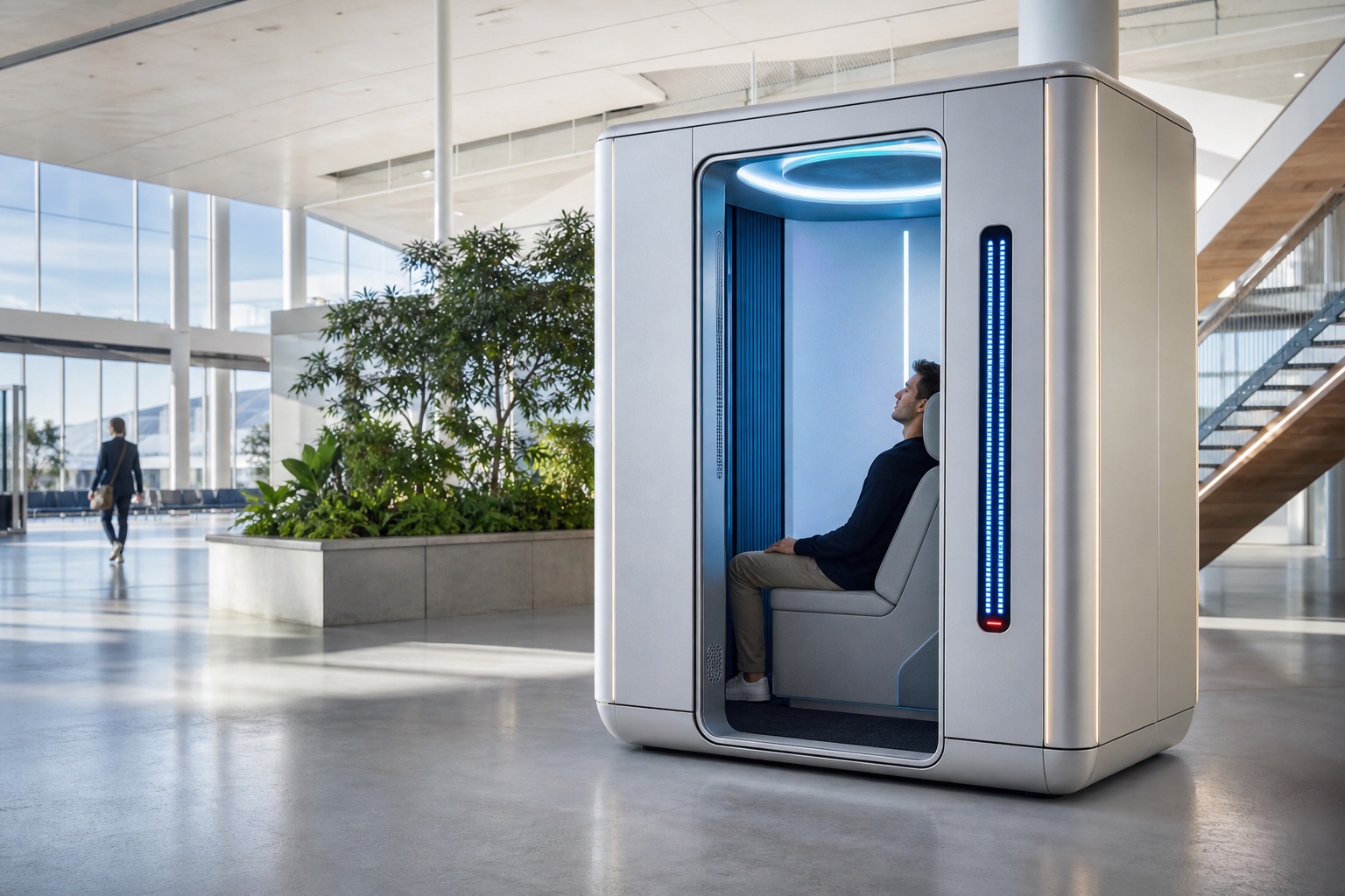 Human Charging Station, una cabina de recuperación breve